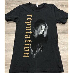 Taylor Swift Reputation Stadium Tour T-Shirt Womens SZ S Small Concert Tee Black